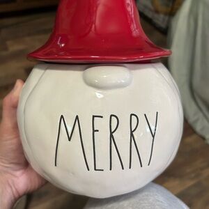 Rae Dunn Merry cookie jar